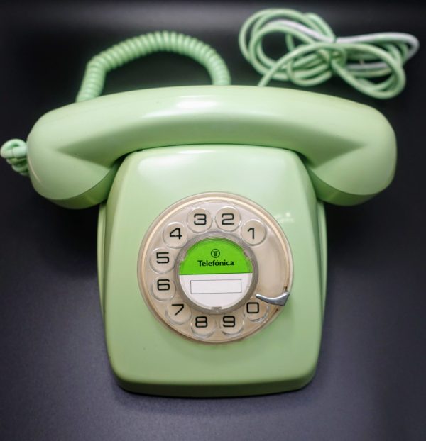Teléfono Heraldo de sobremesa verde